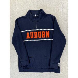 Auburn Tigers 1/4 Zip Campus Sweatshirt‎ (Women's Small) Blue
